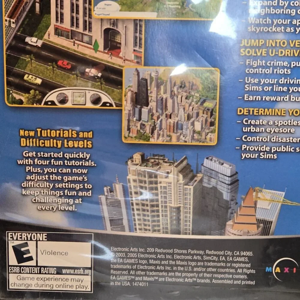 SimCity 4: Deluxe Edition With Expansion Complete (PC, CD-Rom 2003)EA-Games